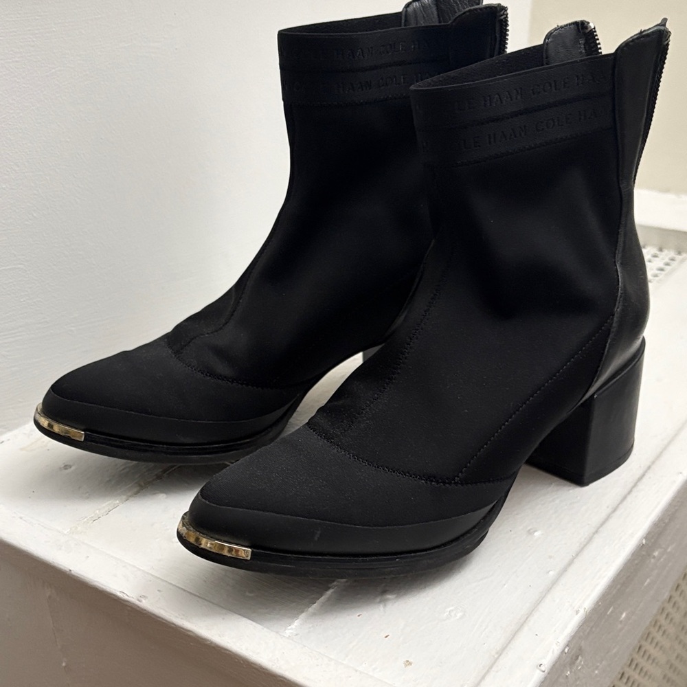 Cole Haan Women's Black Ankle Heeled Boots
